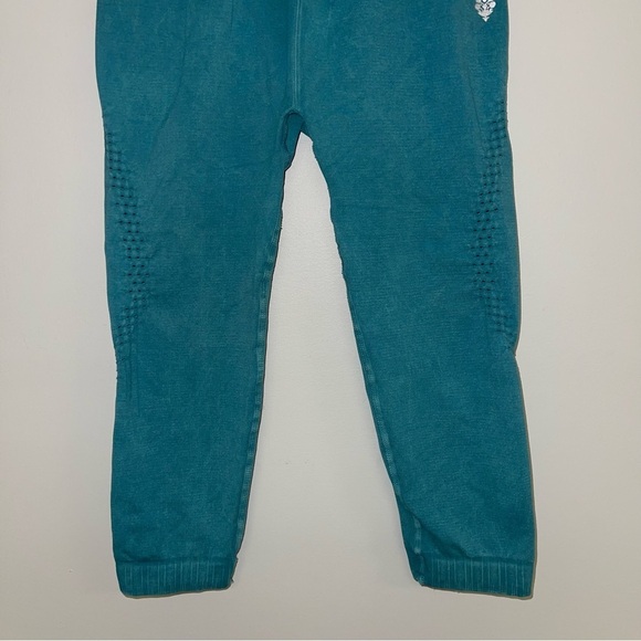 FP Movement Leggings Size XS/S Turquoise Rib‎ Stretch High-Rise Good Karma Crop - Picture 8 of 14